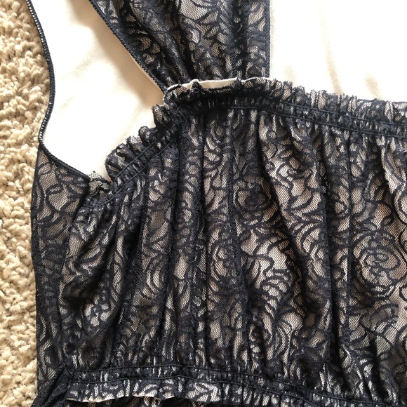 Max Studio Black Lacy Top - Picture 8 of 8